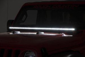 Jeep Wrangler LED Light Kit - Cowl Mount - Rough Country - 50 Jeep Wrangler LED Light Kit - Cowl Mount - Rough Country - 50